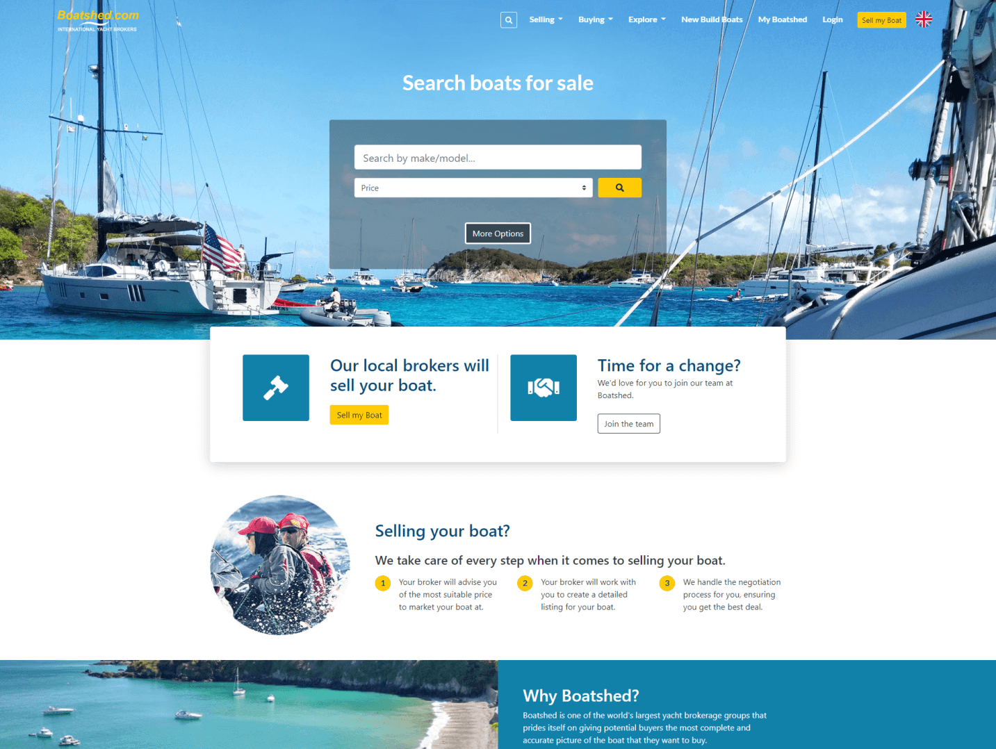 The Boatshed website. A Cloud Construct software development case study